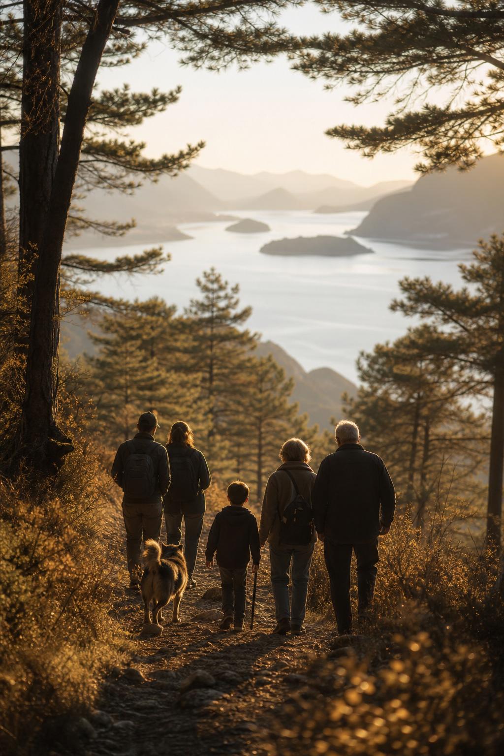 Camminata al tramonto sulle colline affacciate sul Lago d'Iseo